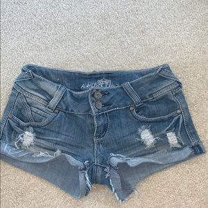 Light wash shorts